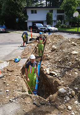 replacing a water main